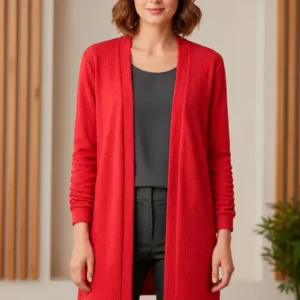 Cardigan Kimono Feminino Alongado Manga Longa Zanca Modas